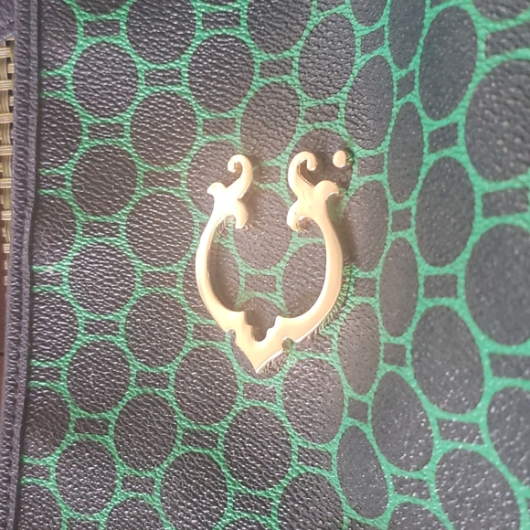 C. Wonder tote bag in green and navy - Picture 2 of 4